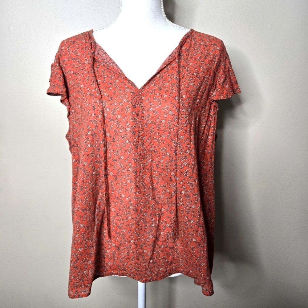 Banana Republic Floral Blouse Large